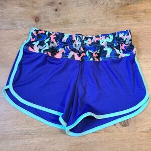 Zella Girl Violet Purple Blue Athletic Shorts L 10